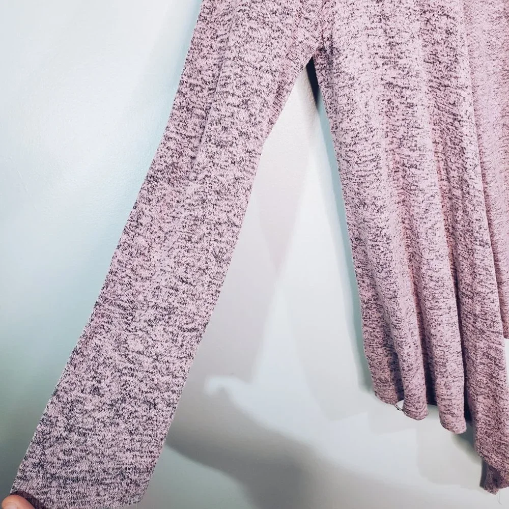 Philosophy Lavender Black Marbled Asymmetrical Cardigan M - Picture 5 of 10